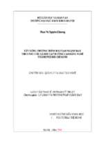 Xây dựng chương trình đào tạo ngành may theo nhu cầu xã hội tại trường cao đẳng nghề thành phố hồ chí minh