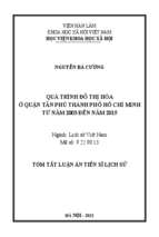 Quá trình đô thị hóa ở quận tân phú, thành phố hồ chí minh từ năm 2003 đến năm 2015 tt