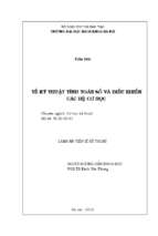 Vẽ kỹ thuật tính toán số và điều khiển các hệ cơ học