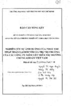 Nghiên cứu sự ảnh hưởng của thuế thu nhập hoãn lại đối với giá trị thị trường của các công ty niêm yết trên thị trường chứng khoán việt nam