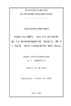 Nâng cao chất lượng tín dụng trong hoạt động ngân hàng thương mại cổ phần công thương việt nam chi nhánh đống đa