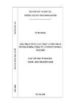 Giải pháp nâng cao chất lượng dịch vụ phần mềm công ty cổ phần tin học tân dân