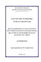 Một số giải pháp nâng cao chất lượng hoạt động tín dụng ngắn hạn tại ngân hàng thương mại cổ phần các doanh nghiệp ngoài quốc doanh việt nam   vpbank