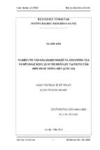 Nghiên cứu văn hóa doanh nghiệp và ảnh hưởng của nó đến hoạt động quản trị nhân lực tại trung tâm điều độ hệ thống điện quốc gia