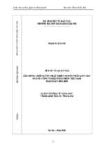 Xây dựng chiến lược phát triển nguồn nhân lực cho ngành công nghiệp phần mềm việt nam giai đoạn 2010   2020