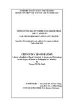 Study on the sio2 supported ionic liquid phase (silp) catalysts for the hydroformylation of ethylene