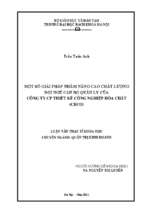 Một số giải pháp nhằm nâng cao chất lượng đội ngũ cán bộ quản lý của công ty cổ phần thiết kế công nghiệp hóa chất (ceco)