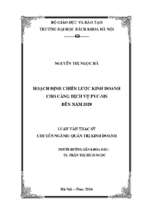 Hoạch định chiến lược kinh doanh cho cảng dịch vụ pvc ms đến năm 2020