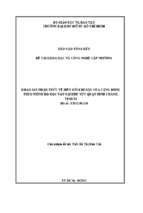 Khảo sát nhận thức về biến đổi khí hậu của cộng đồng theo trình độ học vấn tại khu vực quận bình chánh, tp.hcm