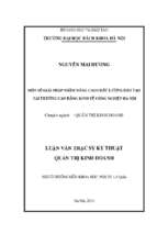 Một số giải pháp nhằm nâng cao chất lượng đào tạo tại trường cao đẳng kinh tế công nghiệp hà nội.
