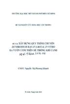 Xây dựng quy trình chuyển dendrobium banana royal in vitro ra vƣờn ƣơm trên hệ thống khí canh”