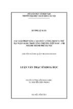 Các giải pháp nâng cao chất lượng dịch vụ thẻ tại ngân hàng tmcp công thương việt nam  chi nhánh thành phố hà nội.