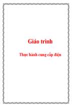 Giáo trình   thực hành cung cấp điện