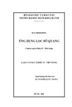 ứng dụng lọc số quang