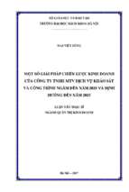 Một số giải pháp chiến lược kinh doanh của công ty dịch vụ khảo sát và công trình ngầm ptsc đến năm 2020 và định hướng đến năm 2025