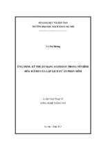 ứng dụng kỹ thuật mạng bayesian trong mô hình hóa rủi ro của lập lịch dự án phần mềm