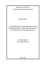 Giải pháp phòng ngừa và hạn chế rủi ro tín dụng đối với khách hàng cá nhân tại ngân hàng thương mại cổ phần kỹ thương việt nam   chi nhánh bắc giang