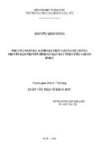 Phương pháp đo, đánh gía chất lượng hệ thống truyền dẫn truyền hình số mặt đất theo tiêu chuẩn dvb t