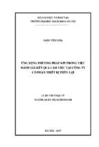 ứng dụng phương pháp kpi trong việc đánh giá thực hiện công việc tại công ty hesco