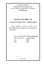 Nghiên cứu về xử lý tín hiệu thống kê và ứng dụng xây dựng bộ cân bằng kênh tự thích nghi