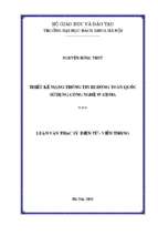 Thiết kế mạng thông tin di động toàn quốc sử dụng công nghệ w cdma