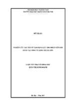 Nghiên cứu các yếu tố tạo động lực làm việc cho nhân viên bán hàng tại công ty xăng dầu hà bắc