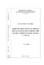 Nghiên cứu ảnh hưởng của các thông số kết cấu của bánh công tác đến đặc tính làm việc lý thuyết của bơm hướng trục ns = 1200 vph