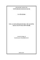 Nâng cao chất lượng đội ngũ giảng viên tại trường đại học kinh tế nghệ an đến năm 2020