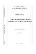 Nghiên cứu ảnh hưởng của tro trấu tới một số tính chất của xi măng fico