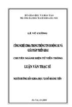 Công nghệ cdma trong thông tin di động 3g và giải pháp triển khai