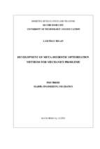 Phát triển các phương pháp tối ưu hóa thông minh cho các bài toán cơ học.