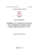 Nghiên cứu vai trò của một số dấu ấn sinh học trong chẩn đoán chửa ngoài tử cung .research on the role of some biomarkers in the diagnosis of ectopic pregnancy