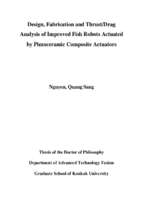 Design, fabrication and thrustdrag analysis of improved fish robots actuated by piezoceramic composite actuators