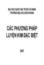 Các phương pháp luyện kim đặc biệt  bài giảng điện tử 