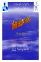 Tĩnh điện học  bài giảng điện tử 