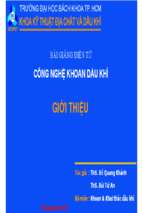 Công nghệ khoan dầu khí  bài giảng điện tử 