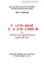 Kỹ thuật xử lý số liệu trong ngành dệt  bài giảng điện tử 