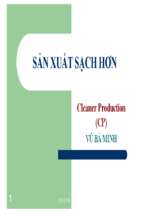 Sản xuất sạch hơn  bài giảng điện tử 