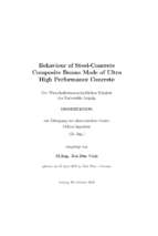 Behaviour of steel concrete composite beams made of ultra high performance concrete 