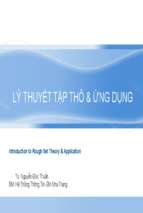 Lý thuyết tập thô & ứng dụng 