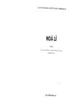 Hóa lý  dùng cho sinh viên hóa các trường đại học tổng hợp và sư phạm 