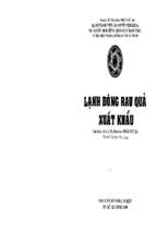 Lạnh đông rau quả xuất khẩu 