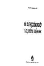 độc chất học công nghiệp và dự phòng nhiễm độc 