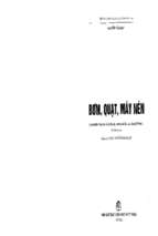 Bơm, quạt, máy nén  giáo trình dùng cho sinh viên các trường đại học và cao đẳng kỹ thuật 