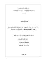 Thánh ca công giáo và vai trò của nó đối với người công giáo việt nam hiện nay​