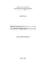 Tính tuần hoàn và ổn định của nghiệm các phương trình tiến hóa trung tính