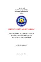 Quản lý vốn đầu tư xây dựng cơ bản từ ngân sách nhà nước trên địa bàn huyện Tuyên Hóa giai đoạn 2011-2015