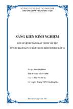 Skkn rèn luyện kĩ năng lập trình với tệp từ các bài toán cơ bản trong môn tin học lớp 11