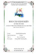 Skkn áp dụng kỹ thuật brainstorming trong dạy học tiếng anh cho học sinh lớp 10