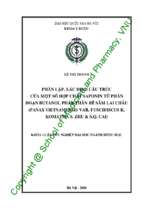 Phân lập, xác định cấu trúc của một số hợp chất saponin từ phân đoạn butanol phần thân rễ sâm lai châu (panax vietnamensis var. fuscidiscus k. komatsu, s. zhu & s.q. cai)​.